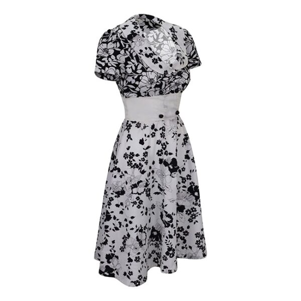 Floral V-Neck Summer Dress - Image 3
