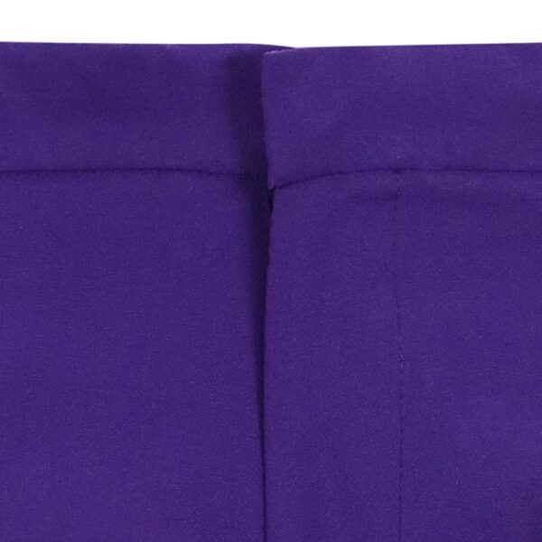 Men's Violet Slim-Fit Twill Trousers - Image 2