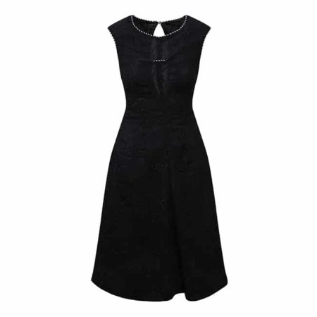 Crinkled Black Dress by fashion designer Novelette Novalis